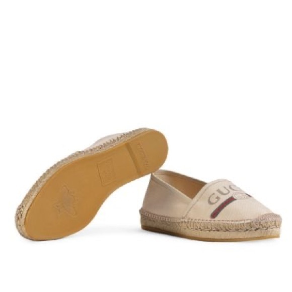 GUCCI Logo Canvas Espadrilles - Picture 6 of 8